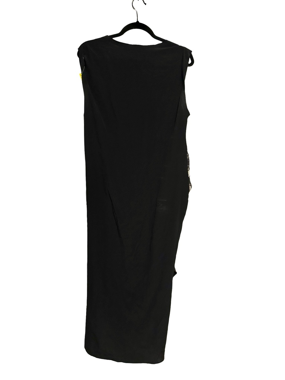 All Saints Riviera Shade Silk Asymmetrical Ruched Dress Palm Print SIZE 8 - Picture 8 of 10